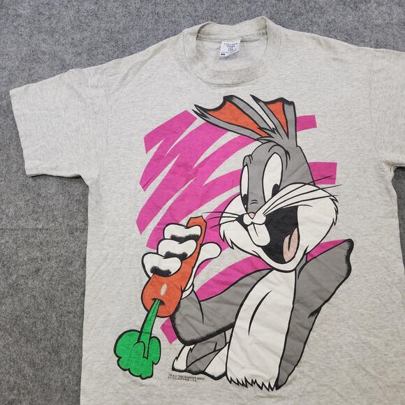 VTG Bugs Bunny T Shirt Mens XL Looney Tunes Graphic Cartoon 90s Single Stitch - Picture 2 of 13